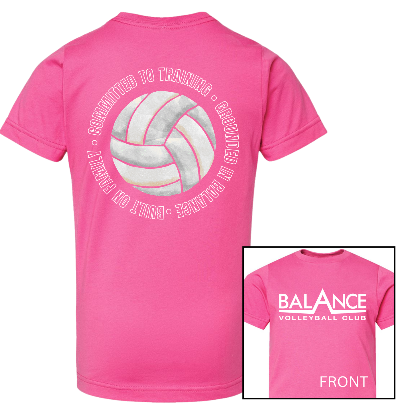 Balance Round Motto | Short Sleeve Youth Tee