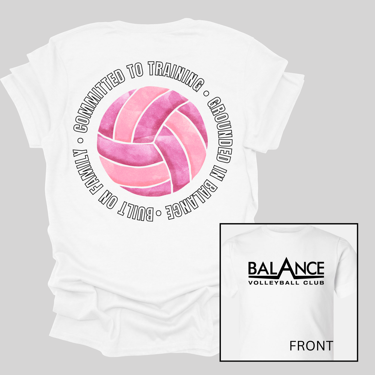 Balance Round Motto | Short Sleeve Youth Tee