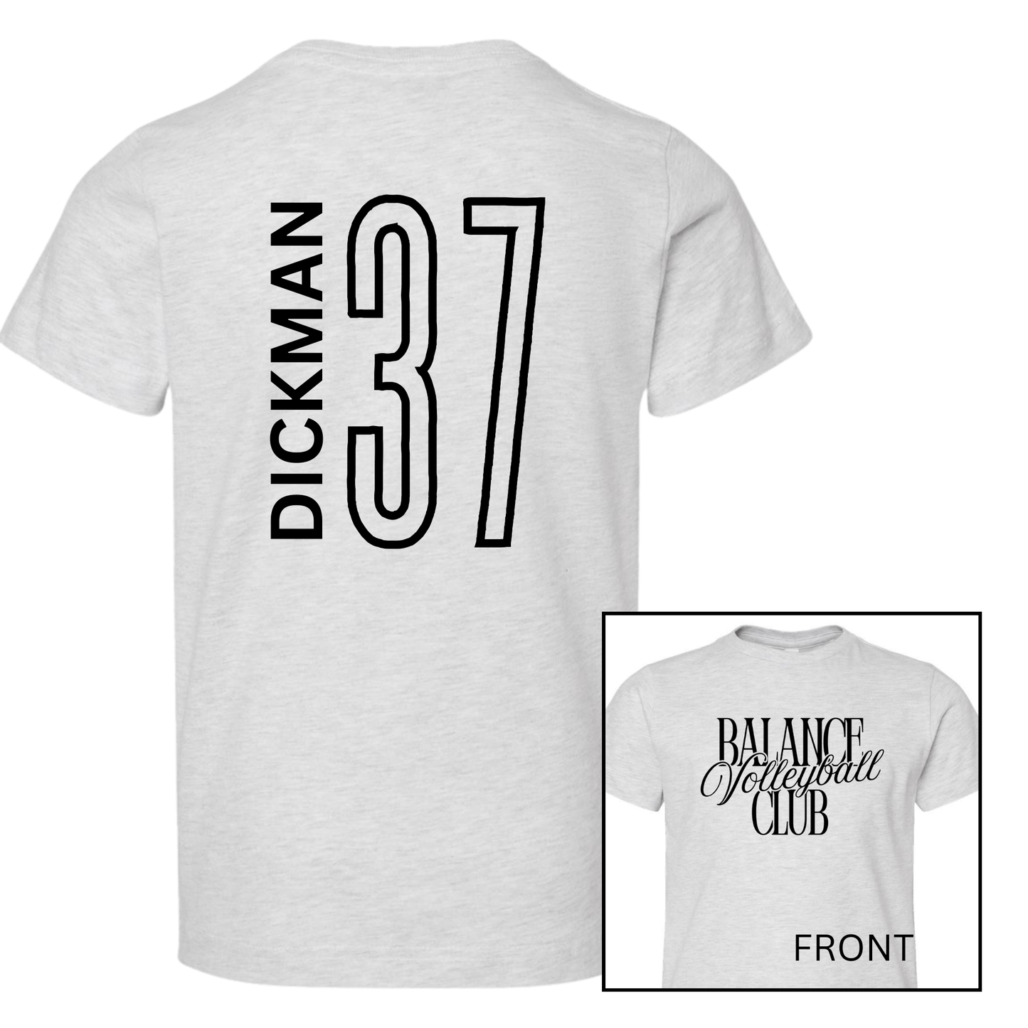 Balance Volleyball Club, Personalized | Short Sleeve Youth Tee