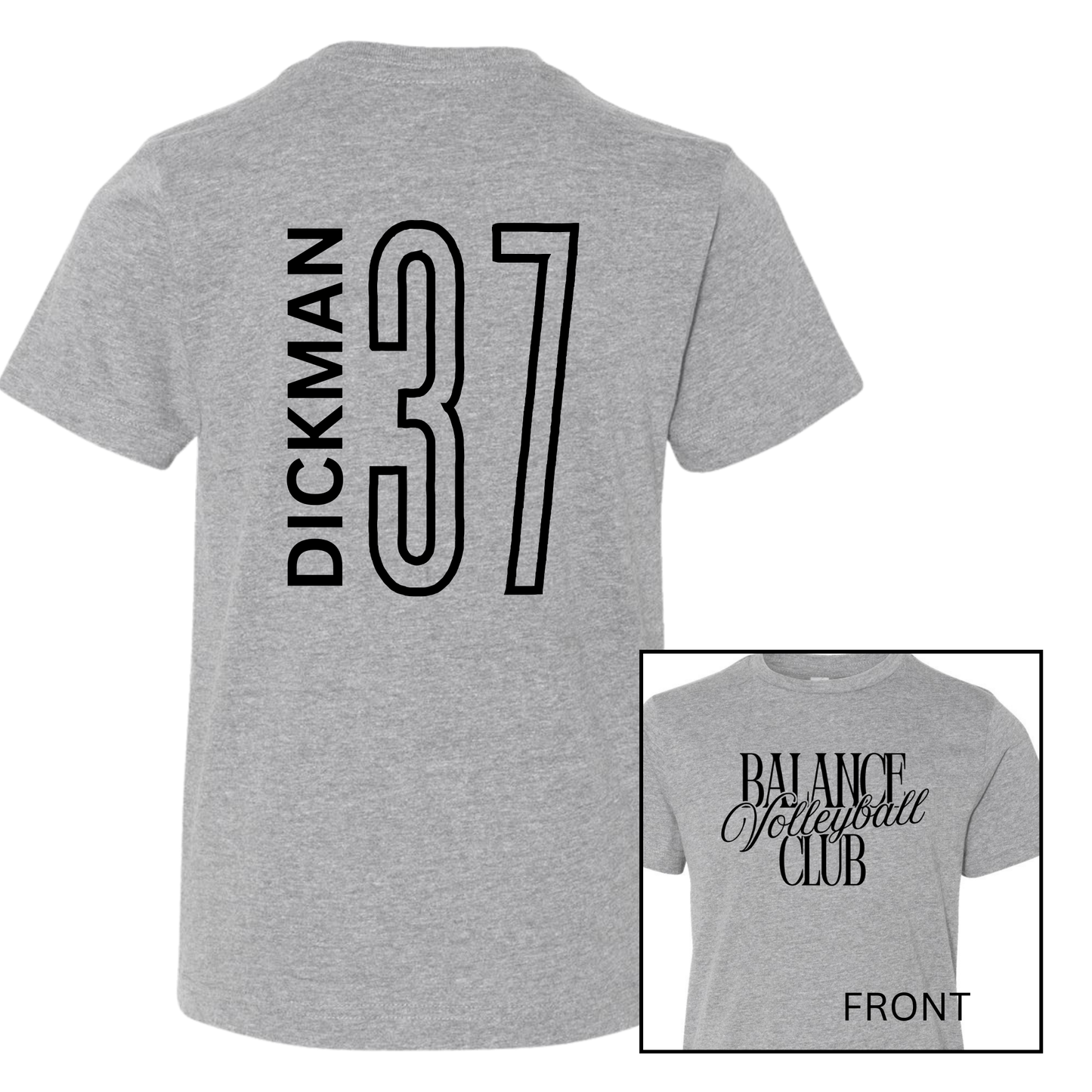 Balance Volleyball Club, Personalized | Short Sleeve Youth Tee