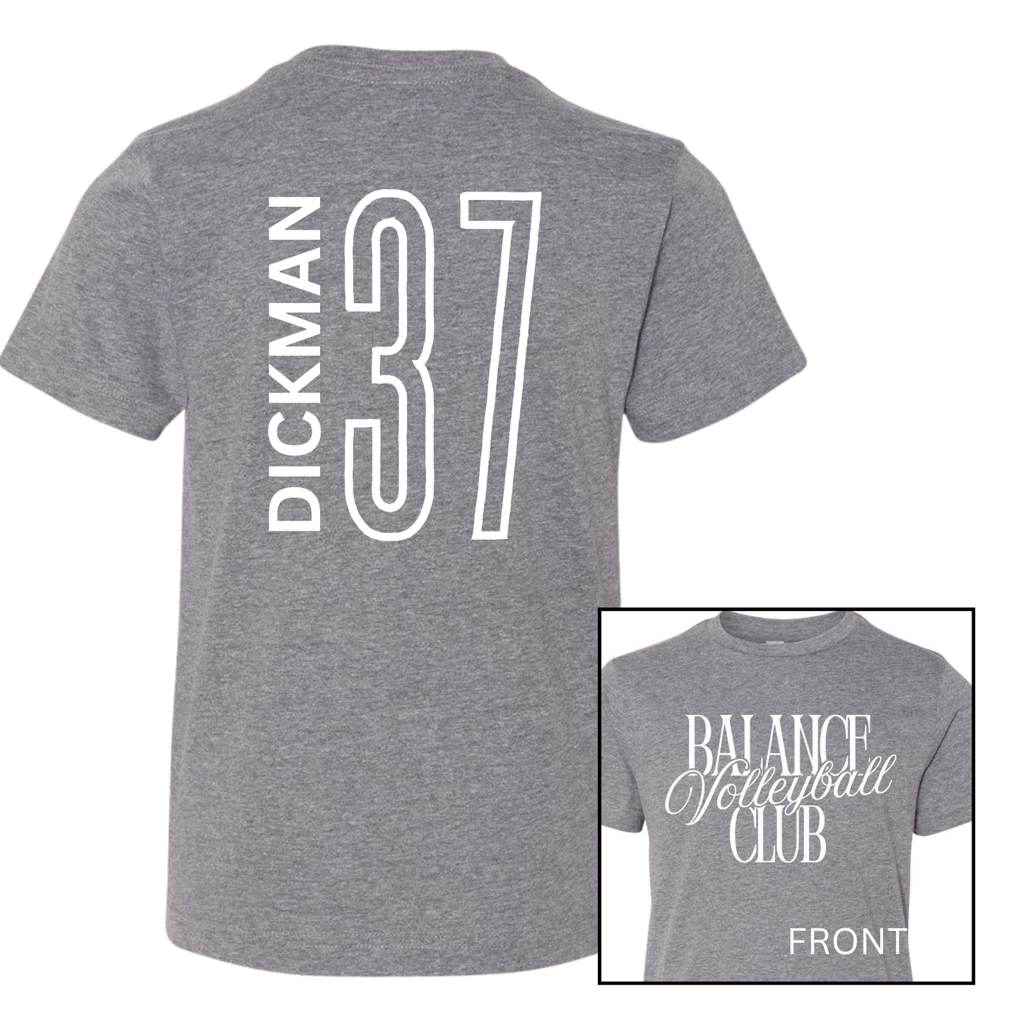 Balance Volleyball Club, Personalized | Short Sleeve Youth Tee