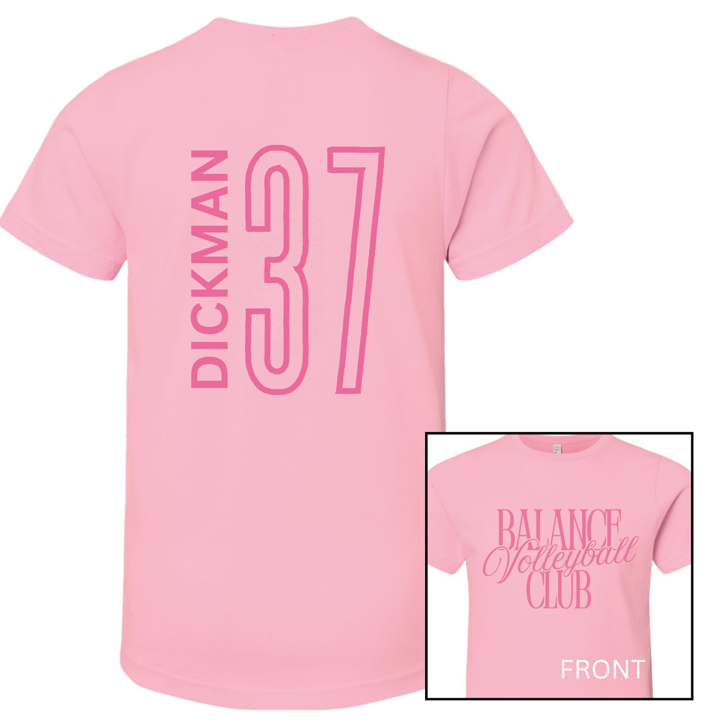Balance Volleyball Club, Personalized | Short Sleeve Youth Tee
