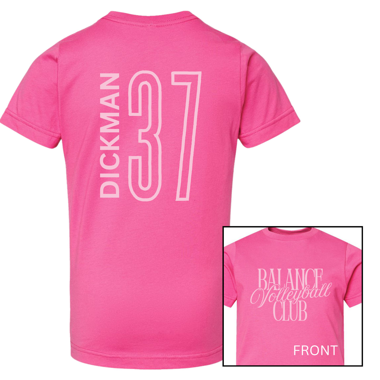 Balance Volleyball Club, Personalized | Short Sleeve Youth Tee