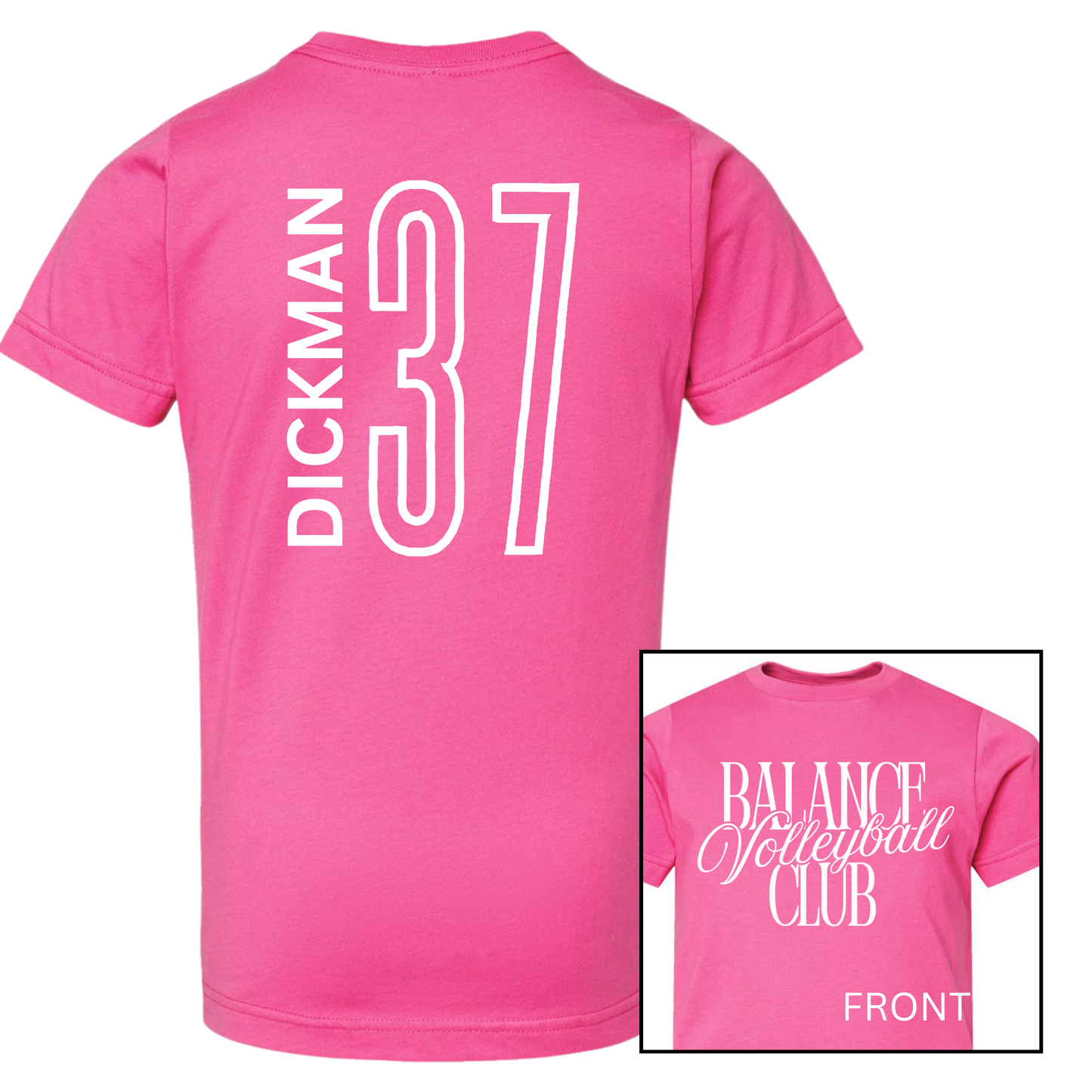 Balance Volleyball Club, Personalized | Short Sleeve Youth Tee