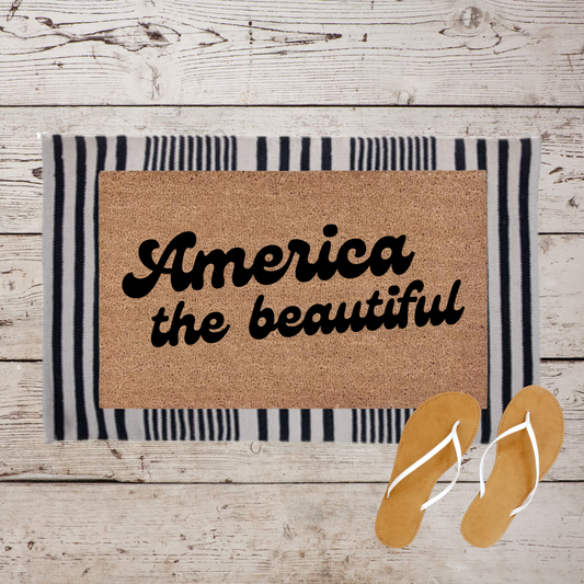 America the Beautiful | Custom Doormat