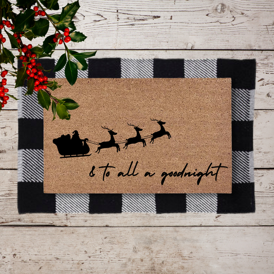 & To All a Goodnight | Custom Doormat
