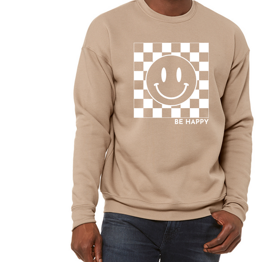 Be Happy | Adult Crewneck