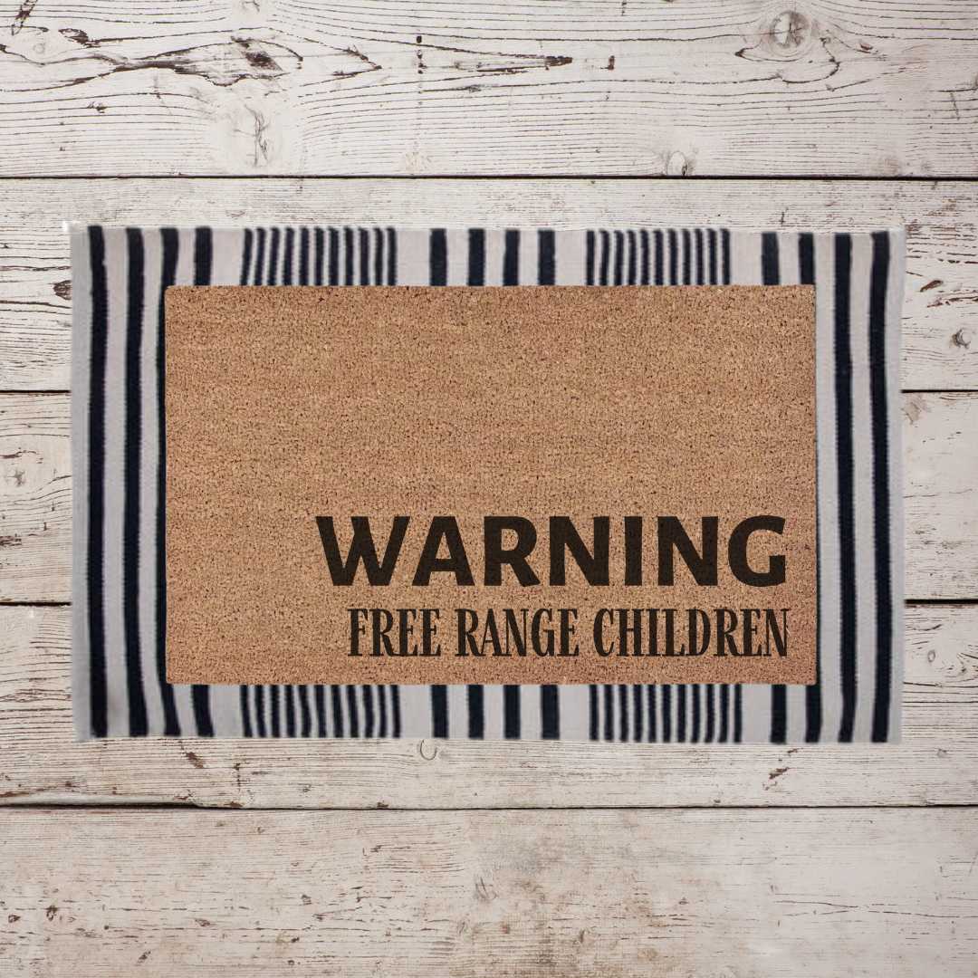 Free Range Children | Custom Doormat – ninetytwo creative