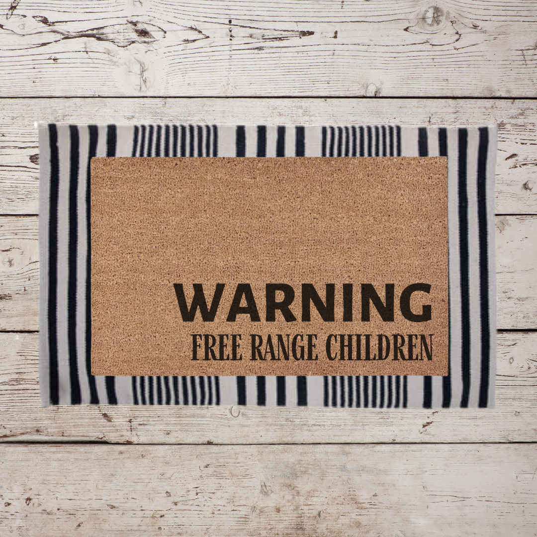 Free Range Children | Custom Doormat