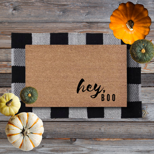 Hey, Boo | Custom Doormat