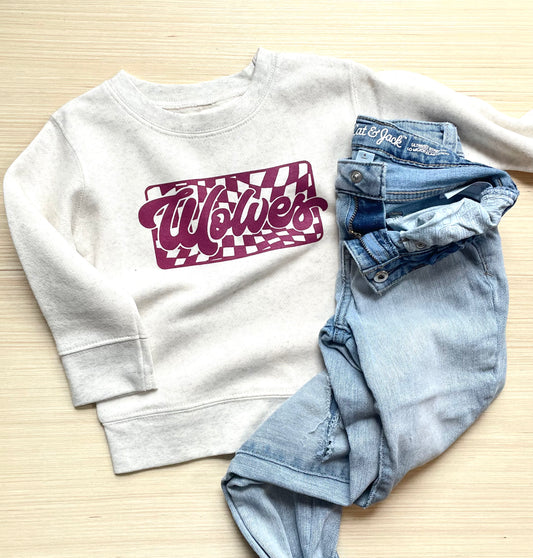 Wolves | Youth Fleece Crewneck