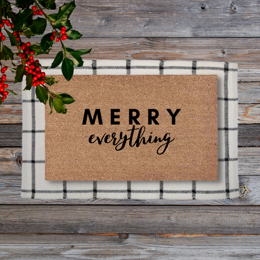 MERRY Everything | Custom Doormat