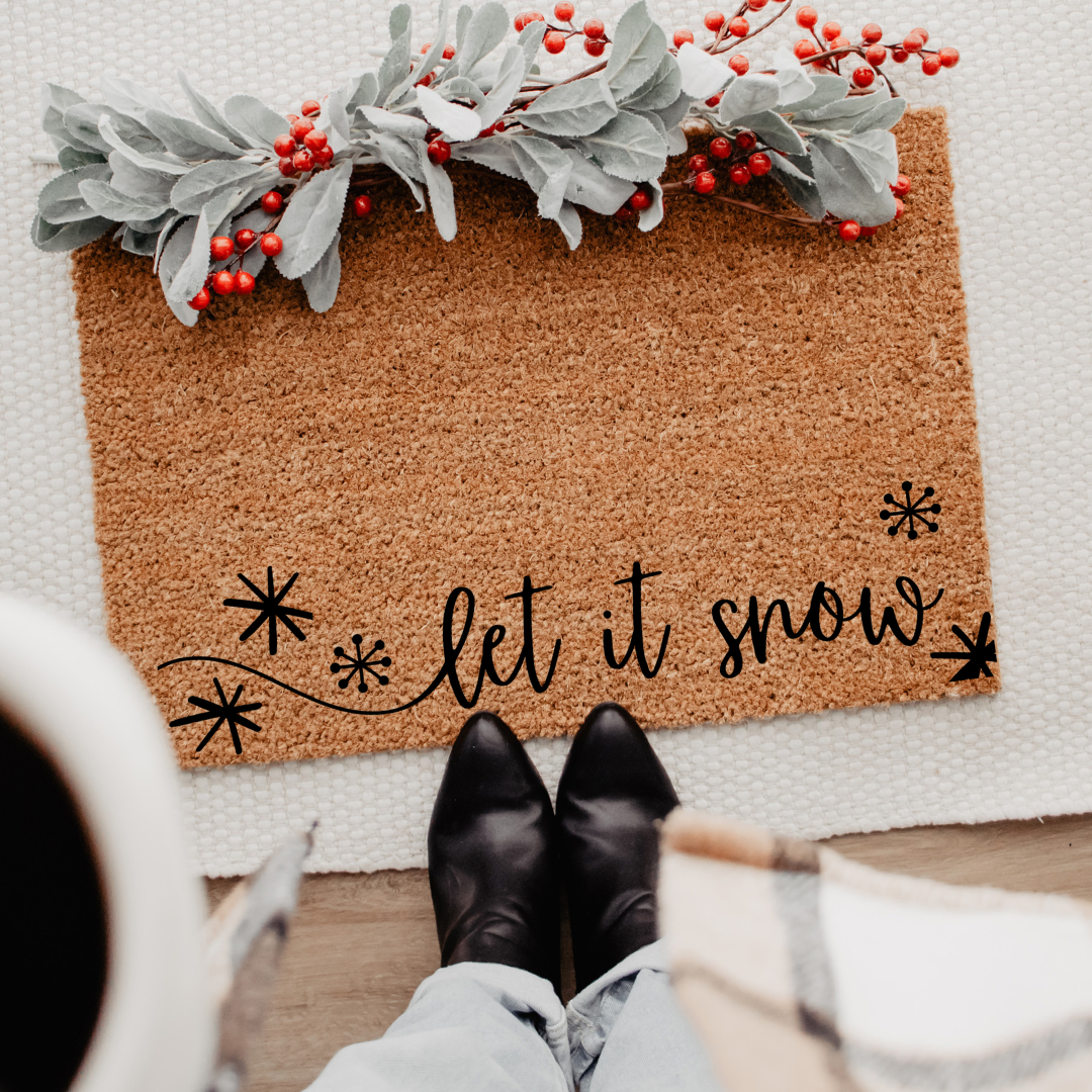 Let It Snow | Custom Doormat