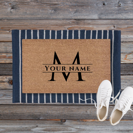 Cinzel Monogram | Custom Doormat