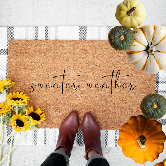 Sweater Weather | Custom Doormat