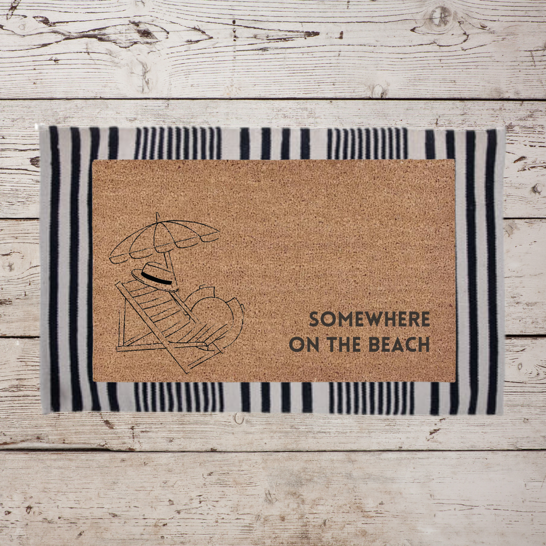 Somewhere on the Beach | Custom Doormat