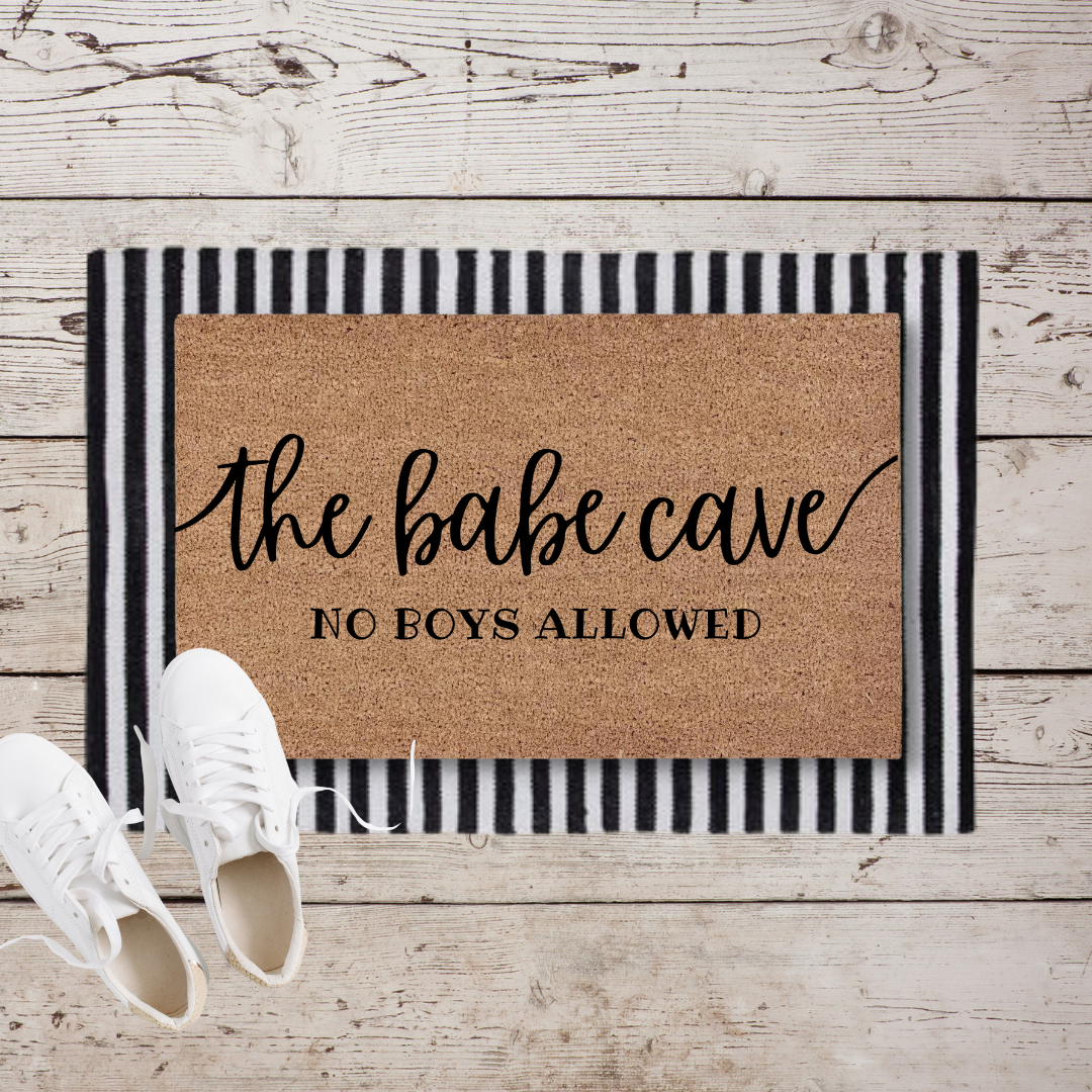 The Babe Cave | Custom Playhouse Doormat