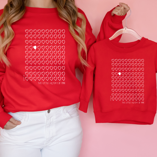 This Little Heart of Mine | Fleece Crewneck