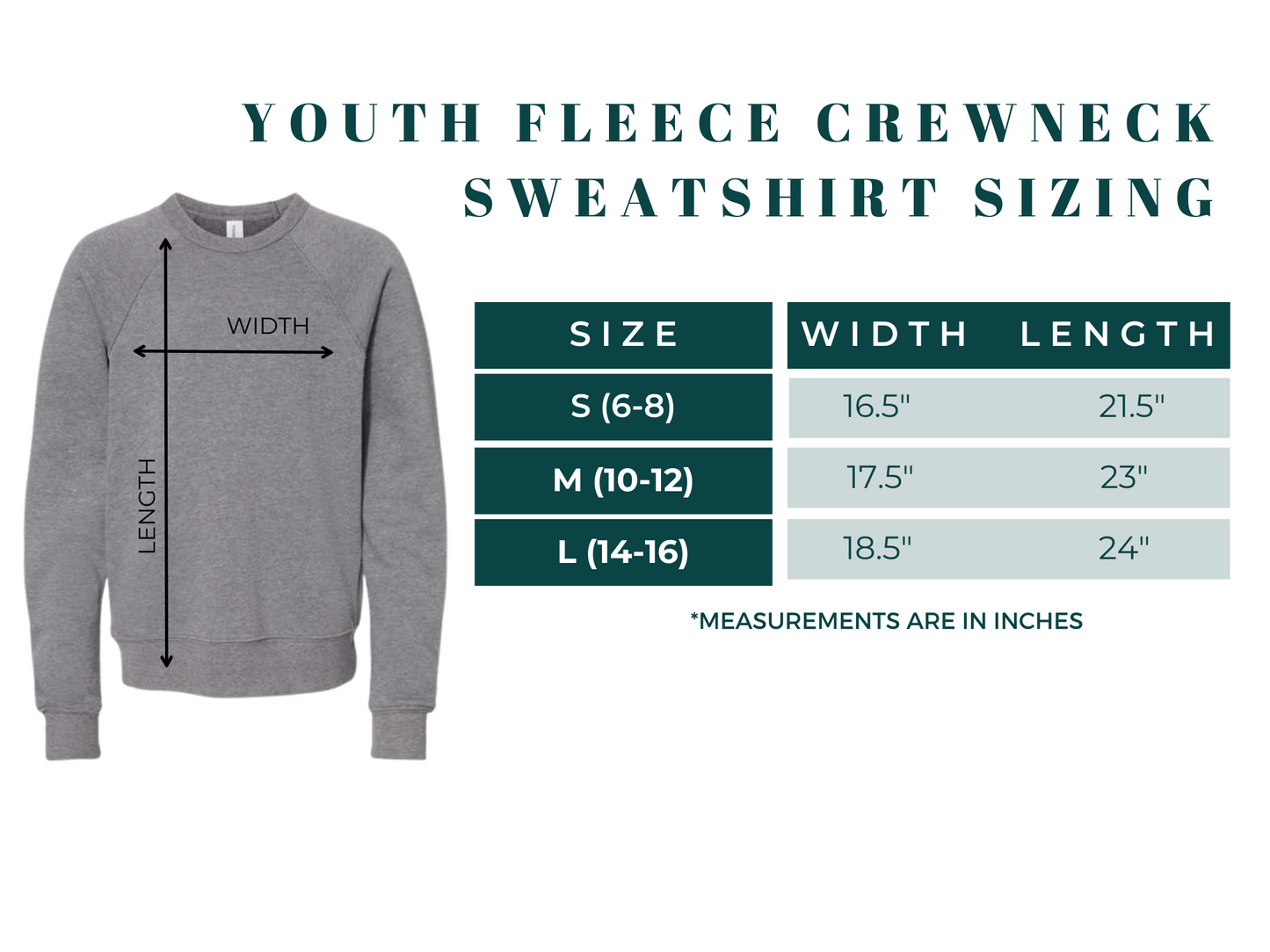 Wolves | Youth Fleece Crewneck