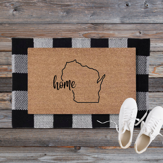 Wisconsin State | Custom Doormat