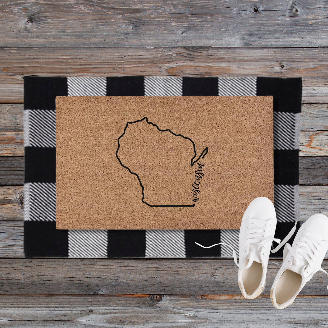 Wisconsin State | Custom Doormat